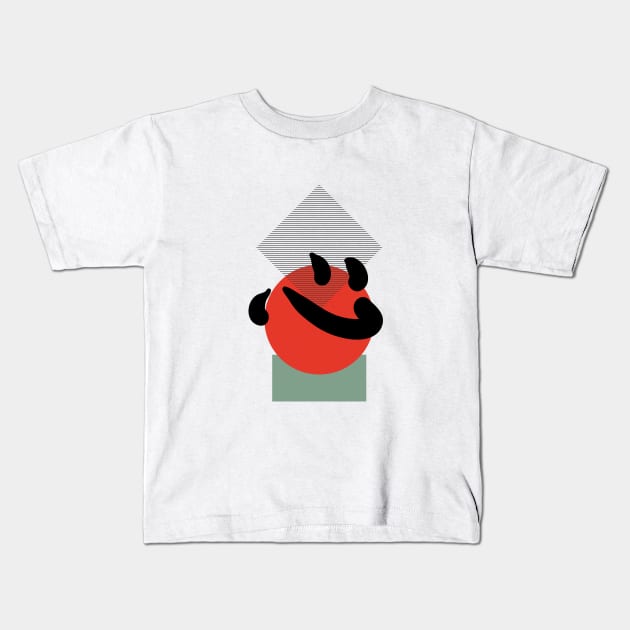 Heart and Spirit Japanese Symbol Kokoro Kids T-Shirt by ATIS Creations